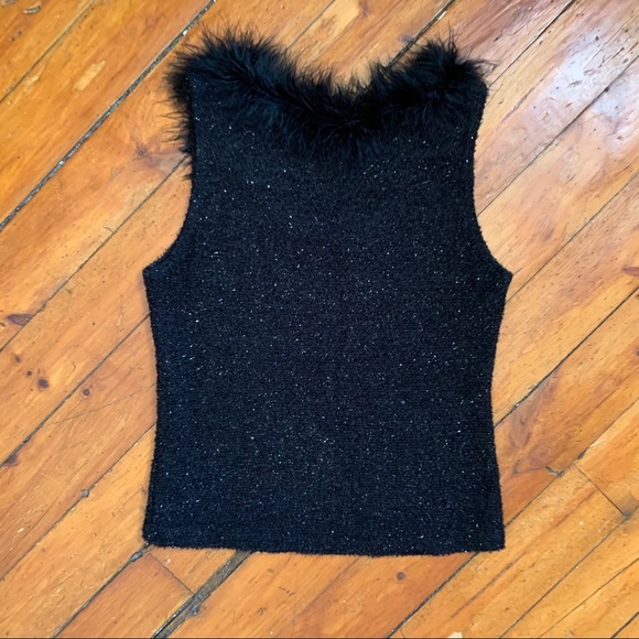 90s Babe Sparkle & Feather Sirens top 😘🖤✨ - Picture 3 of 6